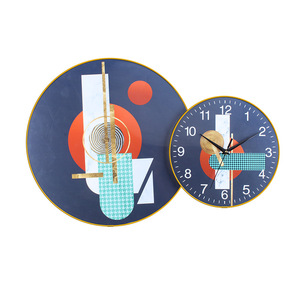 Horloge murale moderne minimaliste à mouvement à quartz, affichage de l'heure mondiale 24 heures, salon, maison, mode, style nordique, luxe léger - Product Image 4