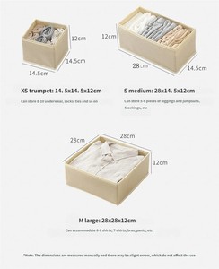 Wholesale Custom Pattern Cube Closet <strong>Storage</strong> <strong>Box</strong> Closet Non-woven Underwear <strong>Tie</strong> Fabric Bra Socks Collapsible <strong>Storage</strong> Bins <strong>Box</strong> - Product Image 5