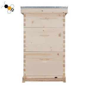 3 Layers Wooden Langstroth Bee Hive for Beekeeping