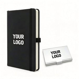 Libreta de Cuero PU Personalizada al por Mayor con Logotipo Personalizado, Regalo Empresarial Promocional, A5 A6, 80 Hojas, con Portaplumas - Product Image 1