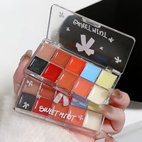 Plateau de gel des lèvres 10 couleurs Sweetmint Crème hydratante naturelle pour les lèvres longue durée pas facile à coller à la tasse certifiée halal