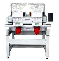 Machine multifonction à Double tête, appareil pour broder les vêtements et casquettes, printemps
