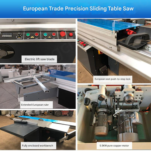 Sierra de mesa deslizante de precisión de alta velocidad portátil, herramienta de muebles Horizontal de alta precisión para corte de madera - Product Image 6