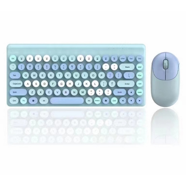 2.4G Ergonomic Wireless Gaming Keyboard Mouse Kit 86-Key Computer Combo for Windows Audio Video Accessories