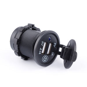 12 В/24 В Красный Синий светодиодный Стандартный гаечный ключ 12 в цифровой дисплей мотоцикл светодиодный цифровой дисплей Вольтметр гнездо - Product Image 2