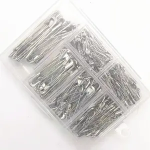 Hot Sale 250PCS Silver Safety Pins Suit Metal Garment Accessories Brooch Hang Tag Safety Pin Set