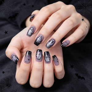 Pegatinas <span class=keywords><strong>de</strong></span> Uñas con Purpurina Plateada <span class=keywords><strong>de</strong></span> Fantasmas para Halloween 2026, Calcomanías <span class=keywords><strong>de</strong></span> Uñas con Diseños <span class=keywords><strong>de</strong></span> Fantasmas, Telarañas, Calabazas y Estrellas - Product Image 6
