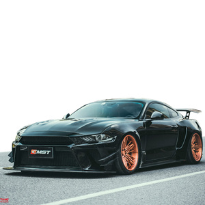 Bộ Phụ Kiện Thân Xe Rộng Cho Ford <span class=keywords><strong>Mustang</strong></span> 2018 CMST Phong Cách Flare Carbon Fiber Front Lip Rear Diffuser Side Váy Bonnet Hood Trunk Spoiler - Product Image 1