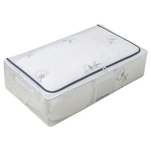 Boîte de rangement pliable en plastique transparent <span class=keywords><strong>Youna</strong></span> pour le fond du lit, 30L, anti-poussière, anti-humidité, pour vêtements et couettes ménagers - Product Image 5
