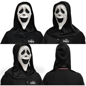 Máscara de Látex de Cara de Fantasma de Boca Abierta para Halloween, Disfraz de Terror, Accesorios de Cosplay, Personalizable - Product Image 2