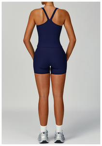 Conjunto Personalizado de Roupa de Ginástica Feminina para Academia e Yoga, Kit com 5 Peças sem Costura para Malhar - Product Image 6