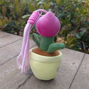 Lindo Peluche <span class=keywords><strong>de</strong></span> Planta Verde: Cactus y Tulipán, Colgante para Bolso/Llavero, Muñeco/Figura y Decoración <span class=keywords><strong>de</strong></span> Planta en Maceta <span class=keywords><strong>de</strong></span> 14cm para <span class=keywords><strong>BROS</strong></span> - Product Image 2