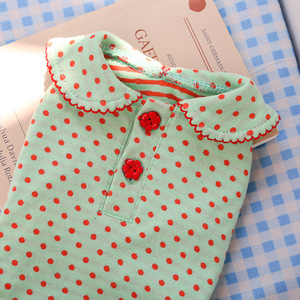 Designer Cotton Breathable Spring Summer Pet Dress <b>Clothes</b> Dog Clothing Luxury Cute With Polka Dot OEM Hot Sale - Product Image 4
