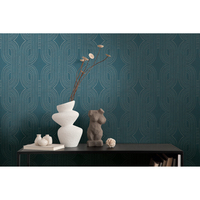 Papier peint non tissé 399373 avec surface en mousse, entièrement sec, décollable, légèrement structuré et brillant, marqué CE, bonne résistance à la lumière