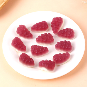 Groothandel op maat gemaakte zure zoete fruitige smaak gelatine pectine <span class=keywords><strong>gummy</strong></span> snoepjes halal gecertificeerd bulk druivenvormige jelly gummies - Product Image 3
