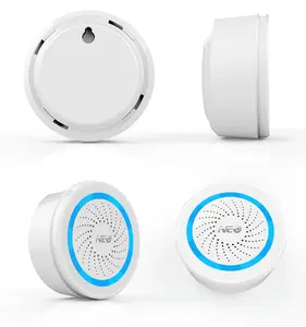Z-wave Plus Sirene Alarm Nirkabel, Baterai Otomasi Rumah Kekuatan Baterai dengan USB Terisi ZWave Sirene Sensor Alarm EU 868.4MHz