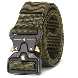 Venta al por mayor aleación hebilla cinturón al aire libre entrenamiento funcional PP cinturón <span class=keywords><strong>3</strong></span>,8 cm cinturón táctico - Product Image 1