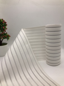 Tùy chỉnh rộng dệt đàn hồi ban nhạc cao su Shinny Cá lụa cao căng <span class=keywords><strong>elastics</strong></span> cho chỉnh hình vành đai làm - Product Image 3