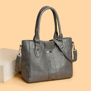 กระเป๋าโท้ทวัสดุ PU คุณภาพสูง กระเป๋าถือแบรนด์ดีไซเนอร์ ซับในทำจากโพลีเอสเตอร์.9024 - Product Image 3