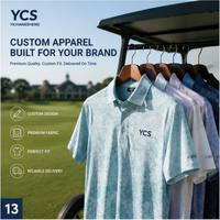 Polo de golf personnalisé Performance Classic Plus Size avec impression photo, tissu piqué, évacuation de l'humidité, extensible dans 4 directions, séchage rapide, unisexe