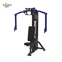 Machine commerciale Kaishi pour exercices de pectoraux assis et de dénts arrière, appareil de musculation à charge par poulie pour pectoraux et dénts, équipement de fitness certifié CE