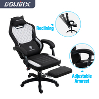 Échantillon Gratuit - Chaise de Bureau Multifonctionnelle pour Gaming avec Repose-Pieds et Massage, Tissu Respirant - Chaise Gamer
