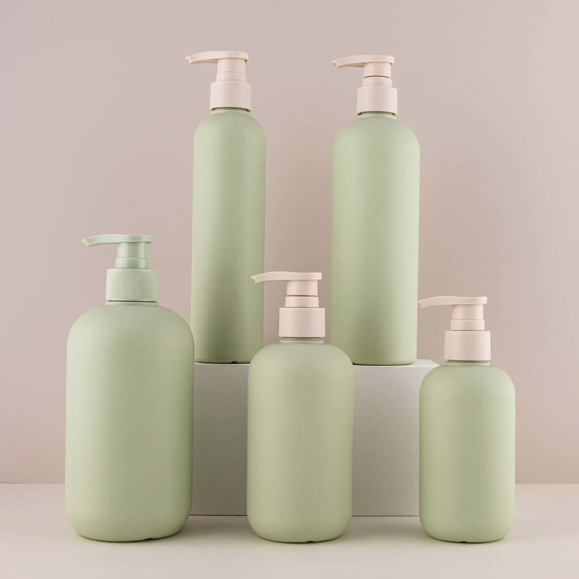 200ml 260ml 400ml 500ml embalagem cosmética biodegradável creme bomba loção vazio frasco de shampoo