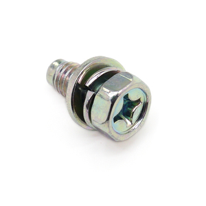 Tornillo hexagonal de acero inoxidable personalizado con cabeza hexagonal y ranura cruzada, tornillo hexagonal plano galvanizado para muebles - Product Image 2
