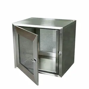 Laboratory cleanroom passbox stainless steel transfer window pass through box