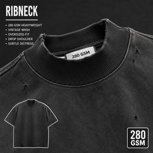 เสื้อยืดคอตตอนหนาน้ำหนักมาก ย้อมสีแบบสั่งทำพิเศษ ทรงโอเวอร์ไซส์ พิมพ์ลายกราฟิก ทรงบ็อกซี่ ครอป สตรีทแวร์ สกรีนโลโก้ตามสั่ง เสื้อยืดผู้ชาย - Product Image 2