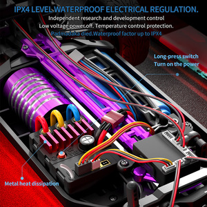 4wd Drive <span class=keywords><strong>Rc</strong></span> Sport Car Led Head Light <span class=keywords><strong>Control</strong></span> remoto Motor sin escobillas Coche de juguete 60 km/h Coche de deriva de alta velocidad para juego - Product Image 4