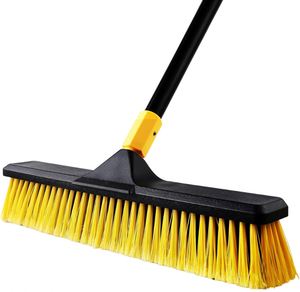 Brosse de nettoyage commerciale extérieure robuste Maxfree à poils durs en plastique pour terrasses, garages, sols en béton et carrelage - Product Image 1