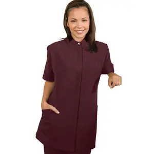 Wholesale Ladies Hotel Housekeeping Beauty Spa Care Home Childcare Facilities Work Uniform Shirt Tunic Top