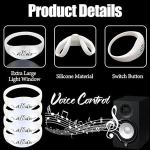 Fabrieksgroothandel siliconen LED armband DMX-besturing afstandsbediening LED armband - Product Image 2