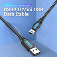 Cable USB Vention 2.0A a Mini-B 2A, Cable Mini USB, Tipo PVC