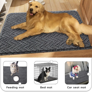 <span class=keywords><strong>Tapis</strong></span> de porte et <span class=keywords><strong>tapis</strong></span> pour animaux de compagnie à rayures en microfibre très absorbants Zones lavables épaisses antidérapantes et <span class=keywords><strong>tapis</strong></span> de salle de bain en chenille douce - Product Image 5