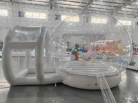 Dôme transparent gonflable en PVC, château gonflable, maison à bulles pour le camping en plein air, les mariages et les fêtes