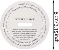 Personnaliser les protecteurs de poussière de bougie papier de graine bougie cache-poussière