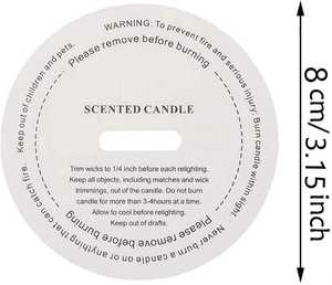 Personalizza la copertura antipolvere della candela della carta del seme delle protezioni antipolvere della candela - Product Image 4