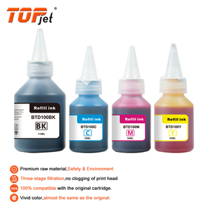 Mực in phun màu gốc nước tương thích cao cấp Topjet BTD100 BT D100 BTD100BK, chai lớn, dùng cho máy in Brother DCP-T230 - Product Image 2