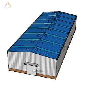 Prefabricated Warehouse Workshop Plant Hangar Shed Construction Industrial Metal Materials Steel Structure Building