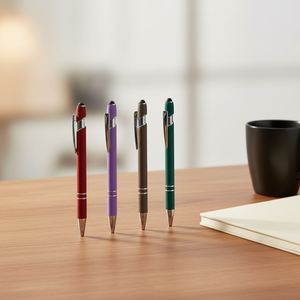 Free Sample Customized Wholesale Plastic <b>Pen</b> Promotional Advertising Gift Click Ballpoint <b>Pens</b> With Screen Touch - Product Image 2