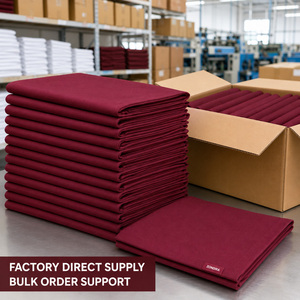 Serbet Persegi Poliester Maroon Spun 20x20 Inch 240gsm Tahan Lama, Dapat Dicuci, Dapat Disesuaikan, Untuk Restoran & Hotel - Product Image 4