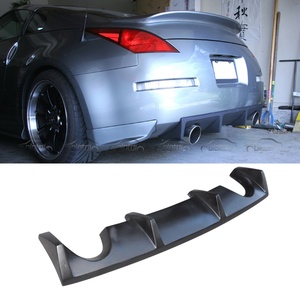 Nouveau diffuseur de pare-chocs arrière en FRP pour 350Z OLOTDI - Noir carbone, surface époxy hautement polie - Product Image 5