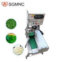 Commerciële elektrische automatische groentesnijder, chili- en fruitgroentesnijder, -strooier en -snijmachine