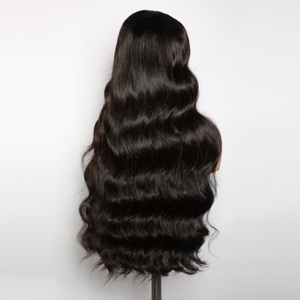 Venta al por mayor de pelucas de cabello <span class=keywords><strong>humano</strong></span> ondulado para mujeres negras transparente HD encaje Frontal cierre pelucas proveedor 100% Peluca de pelo vietnamita crudo - Product Image 5