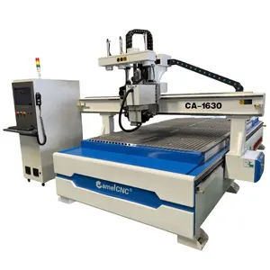 Deve CNC 1630 dikey yatay mil cnc router 1325 makine ahşap kapı kilidi delikleri için