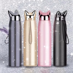 Fashionable Stainless Steel Thermos <strong>Cup</strong> Lightning <strong>Fox</strong> Printed Logo Portable Vacuum Flask for Couples Eco-friendly ECs Product - Product Image 3