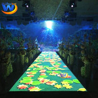 Équipement interactif 360 de projection d'hologramme de mur/plancher expérience immersive de projecteur de vidéos 3D