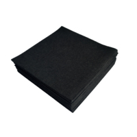Serviettes de table blanches jetables sensation de tissu avec poche intégrée couverts essuie-mains sensation de lin serviette en papier Airlaid